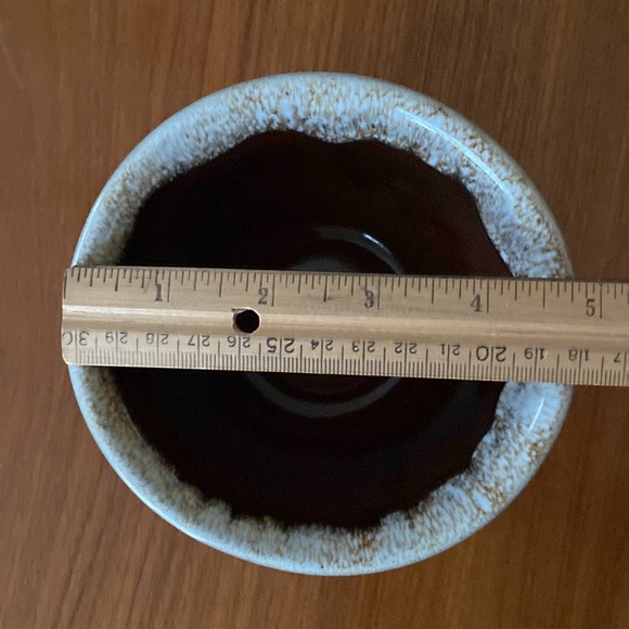 VINTAGE Brown Drip Glaze Bowl Made in USA - Picture 5 of 7
